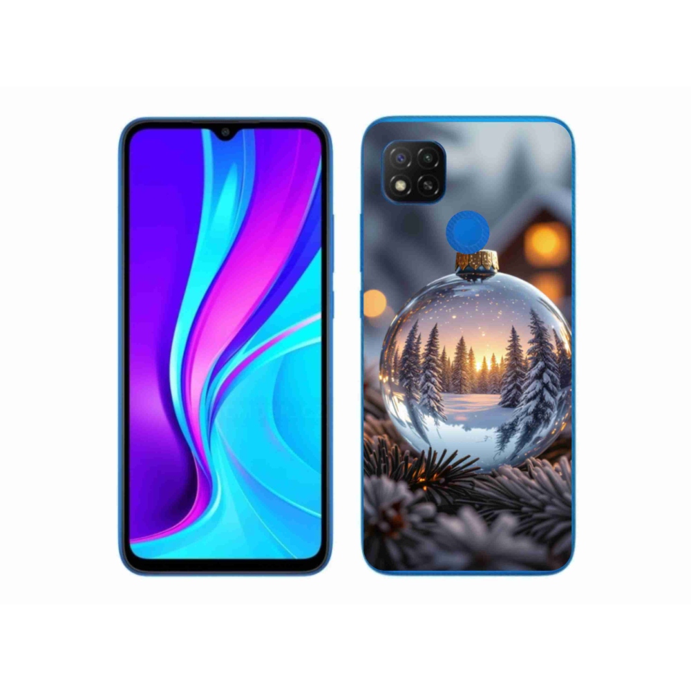Gelový kryt mmCase na Xiaomi Redmi 9C - vánoční ozdoba