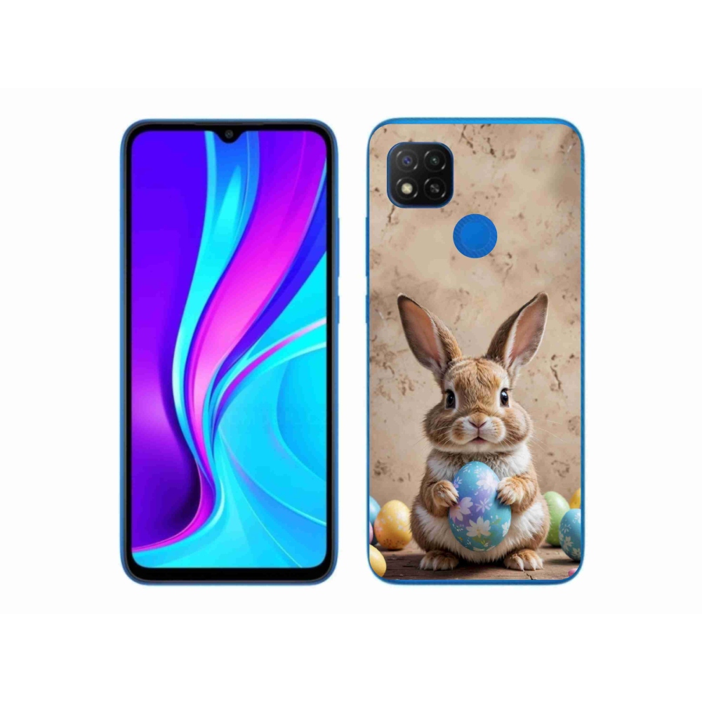 Gelový kryt mmCase na Xiaomi Redmi 9C - velikonoční králíček