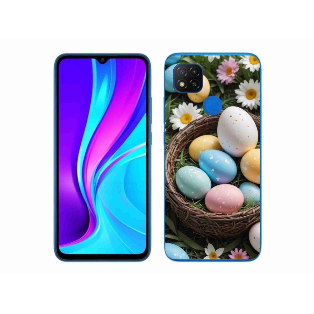 Gelový kryt mmCase na Xiaomi Redmi 9C - velikonoční vajíčka 2