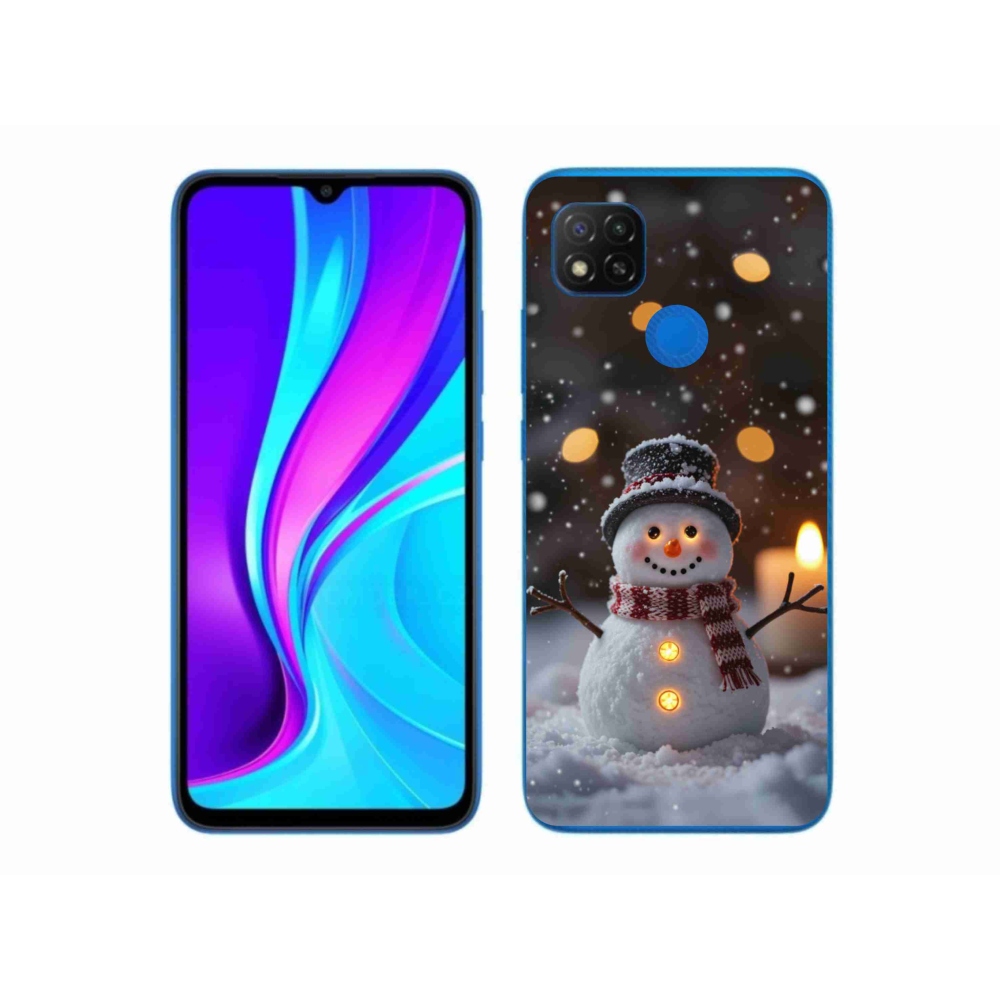 Gelový kryt mmCase na Xiaomi Redmi 9C - veselý sněhulák