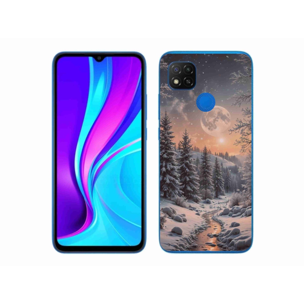 Gelový kryt mmCase na Xiaomi Redmi 9C - zimní krajina 2