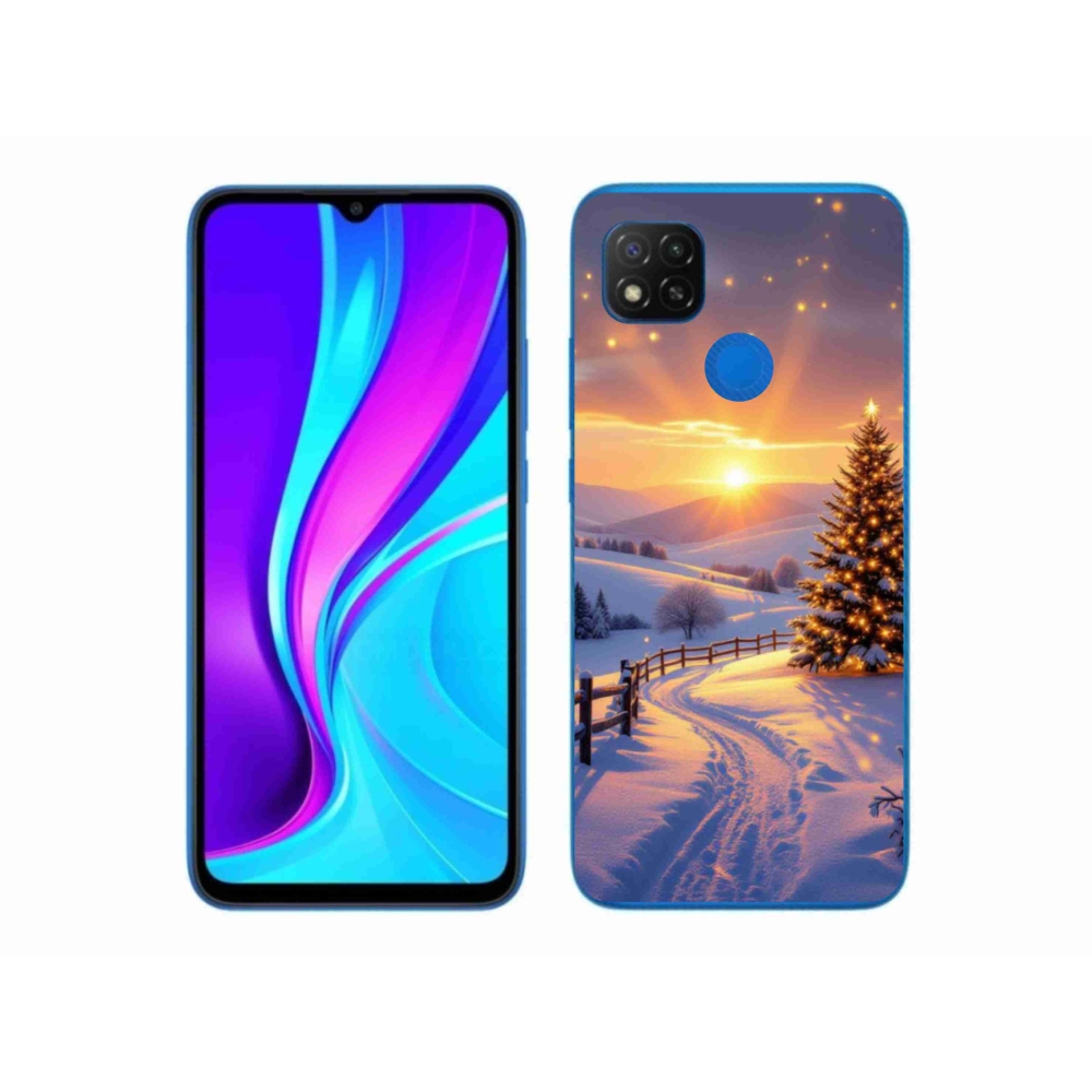 Gelový kryt mmCase na Xiaomi Redmi 9C - zimní krajina