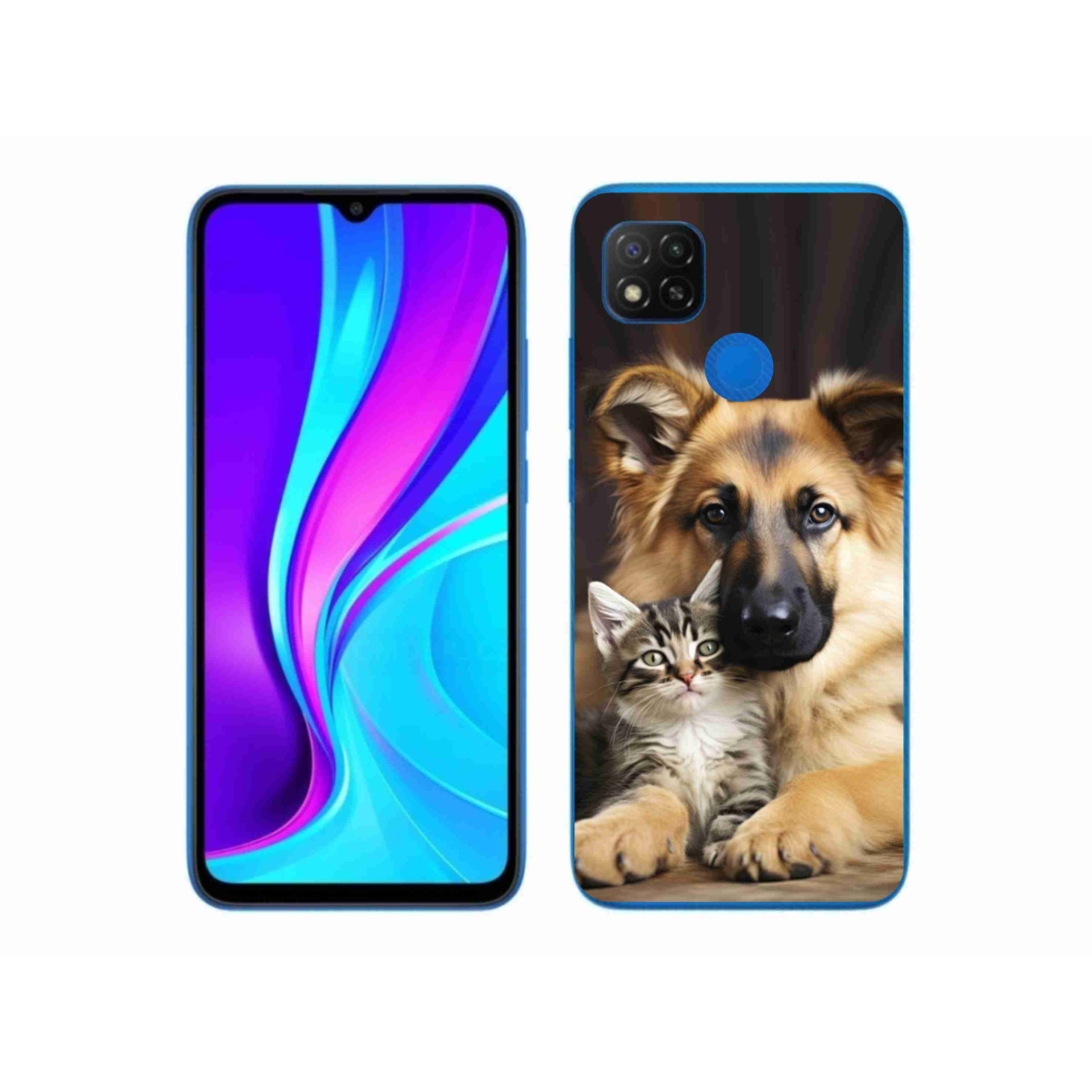 Gelový kryt mmCase na Xiaomi Redmi 9C - zvířecí přátelství