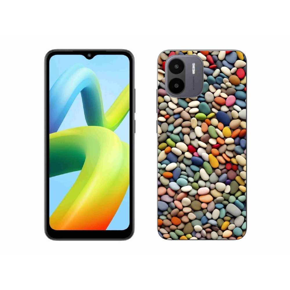Gelový kryt mmCase na Xiaomi Redmi A1 4G - barevné kamínky 2