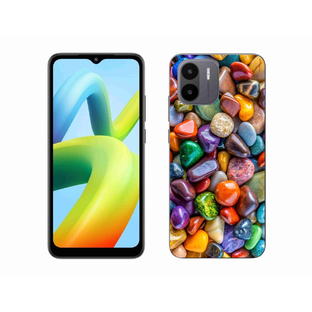 Gelový kryt mmCase na Xiaomi Redmi A1 4G - barevné kamínky