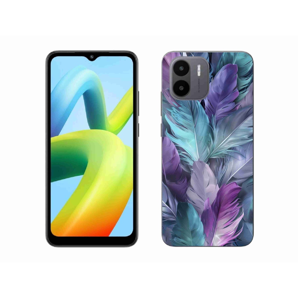 Gelový kryt mmCase na Xiaomi Redmi A1 4G - barevné peří 2