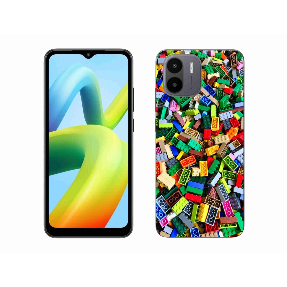 Gelový kryt mmCase na Xiaomi Redmi A1 4G - barevné stavební kostky