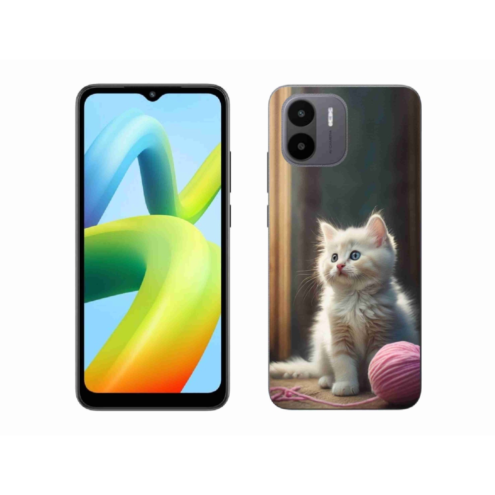 Gelový kryt mmCase na Xiaomi Redmi A1 4G - bílé kotě 2
