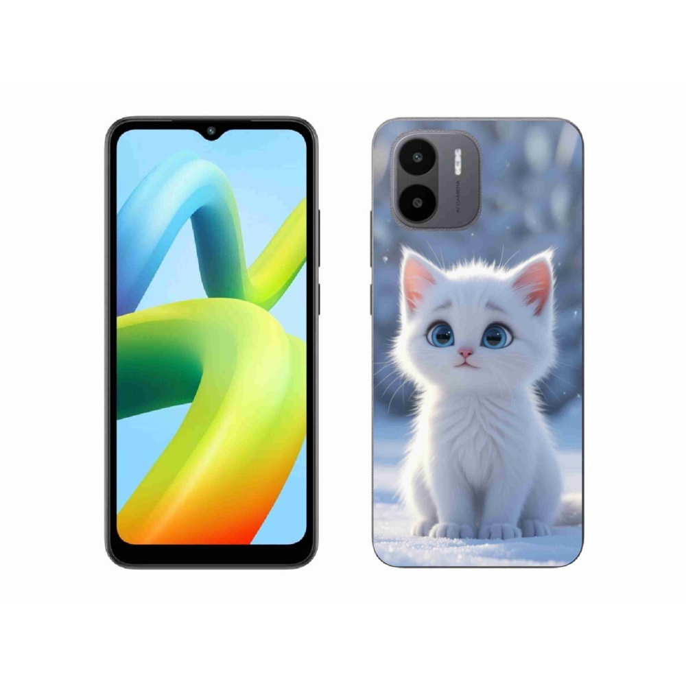 Gelový kryt mmCase na Xiaomi Redmi A1 4G - bílé kotě 3