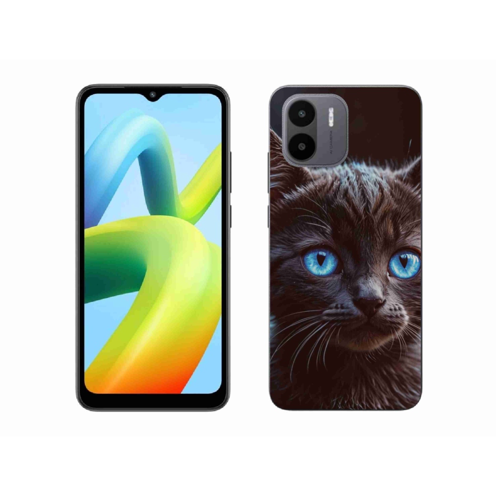 Gelový kryt mmCase na Xiaomi Redmi A1 4G - černé kotě 2