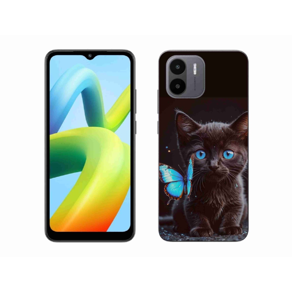 Gelový kryt mmCase na Xiaomi Redmi A1 4G - černé kotě 3