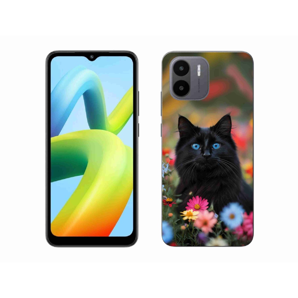 Gelový kryt mmCase na Xiaomi Redmi A1 4G - černé kotě 4