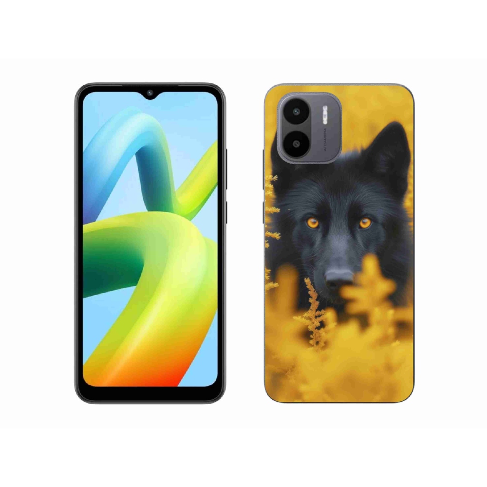Gelový kryt mmCase na Xiaomi Redmi A1 4G - černý vlk 2