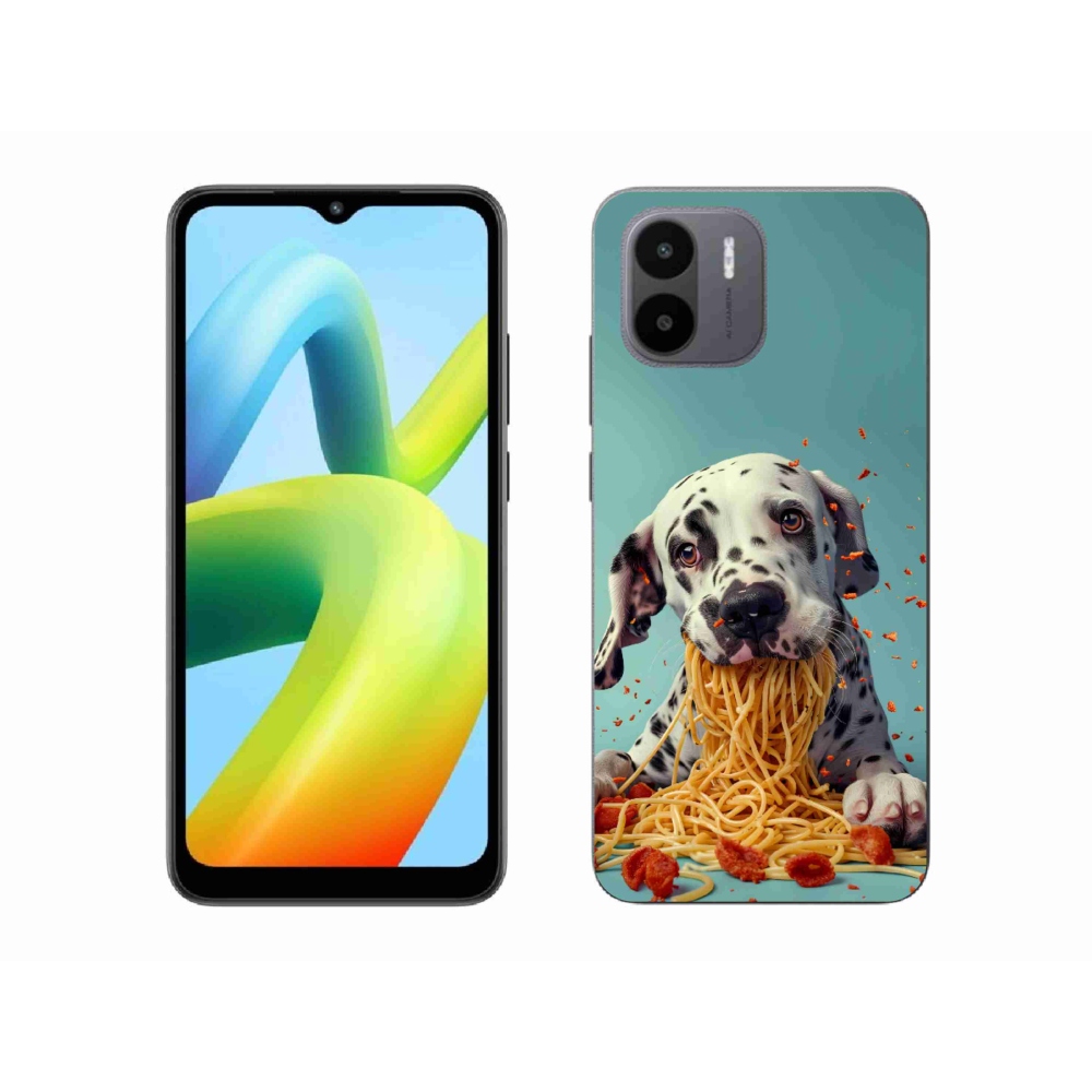Gelový kryt mmCase na Xiaomi Redmi A1 4G - dalmatin a špagety