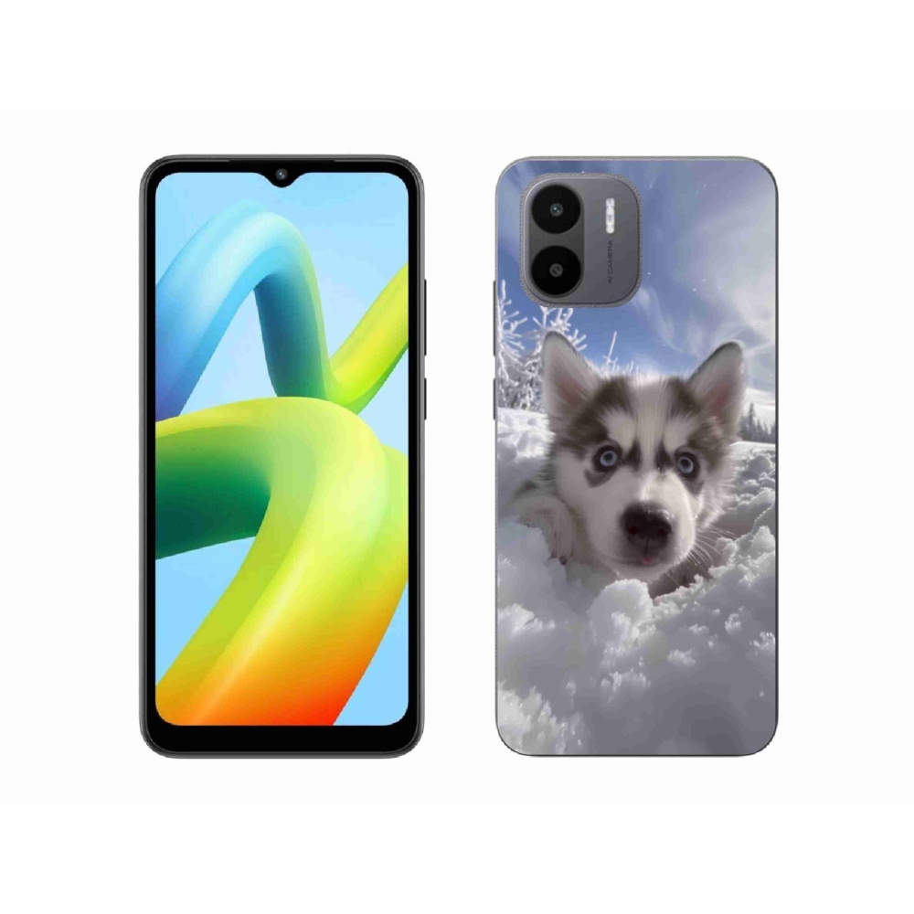 Gelový kryt mmCase na Xiaomi Redmi A1 4G - husky ve sněhu