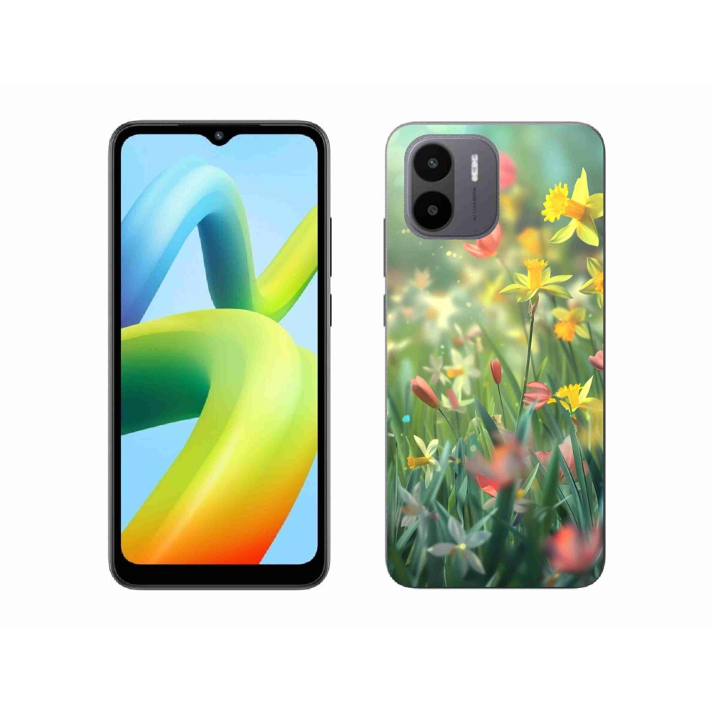 Gelový kryt mmCase na Xiaomi Redmi A1 4G - jarní květy