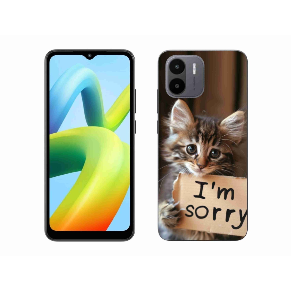 Gelový kryt mmCase na Xiaomi Redmi A1 4G - kočíčí omluva