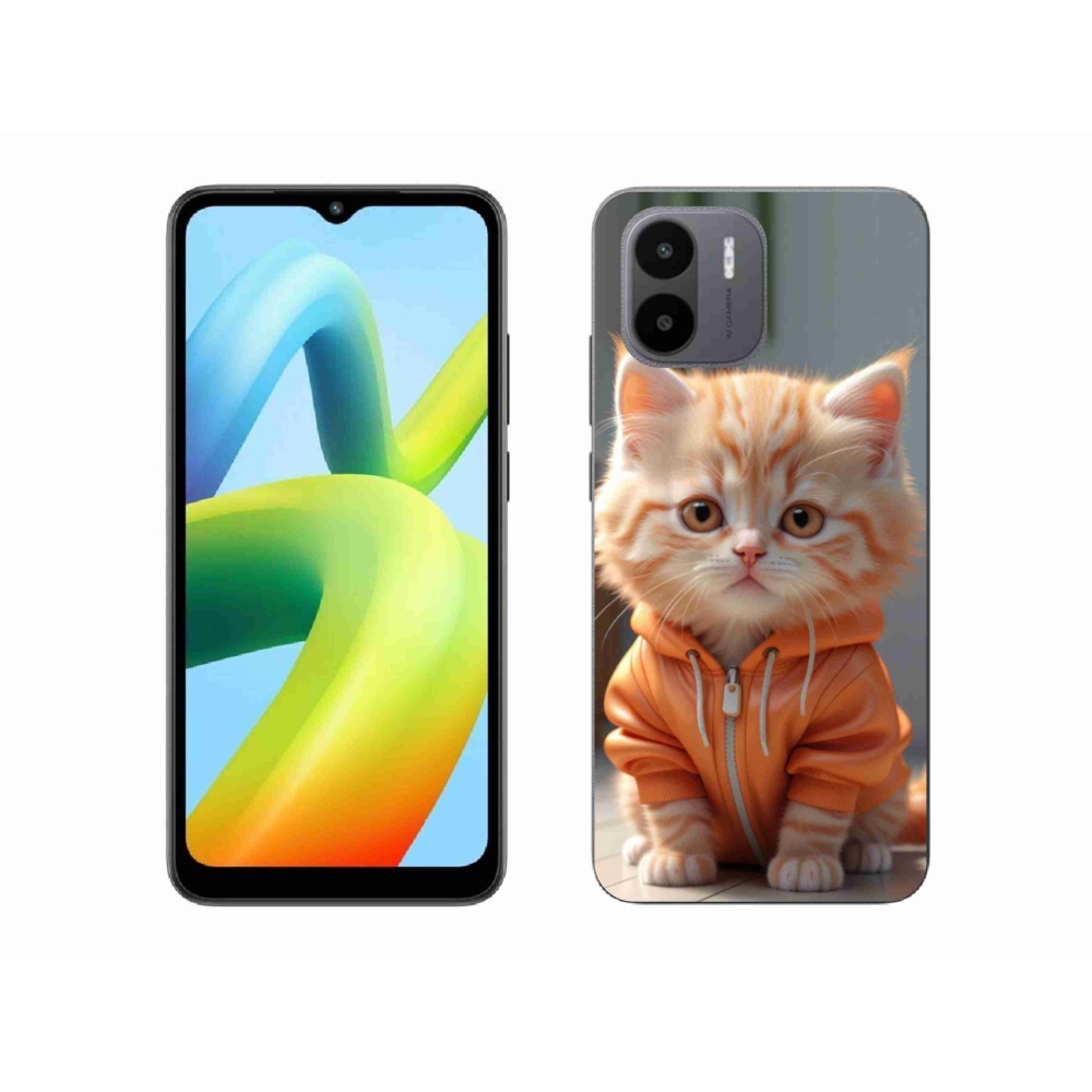 Gelový kryt mmCase na Xiaomi Redmi A1 4G - kotě v mikině