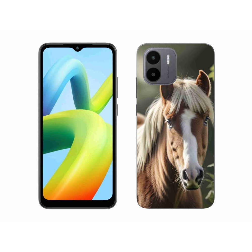 Gelový kryt mmCase na Xiaomi Redmi A1 4G - kůň se světlou hřívou