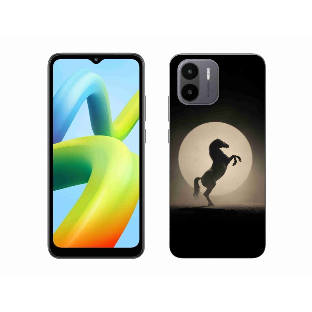 Gelový kryt mmCase na Xiaomi Redmi A1 4G - kůň v siluetě