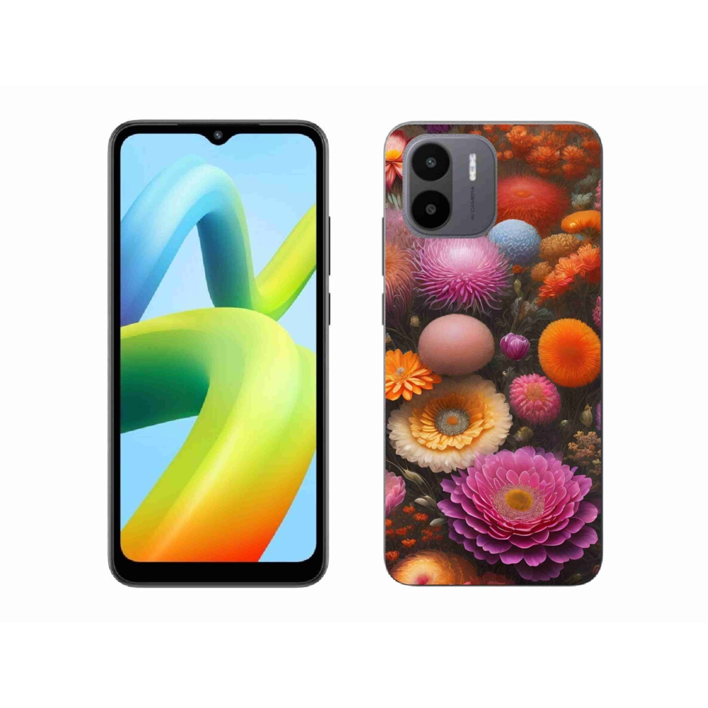 Gelový kryt mmCase na Xiaomi Redmi A1 4G - květinová kompozice