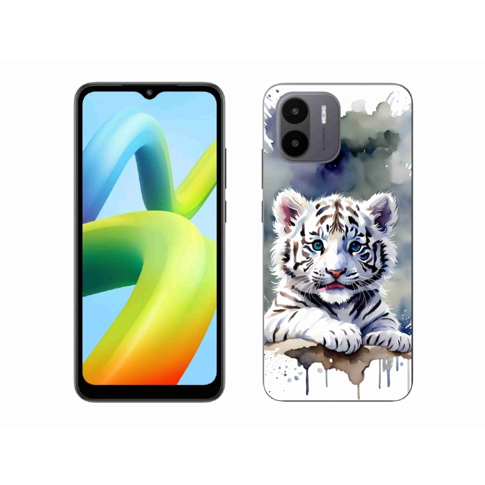 Gelový kryt mmCase na Xiaomi Redmi A1 4G - mládě bílého tygra