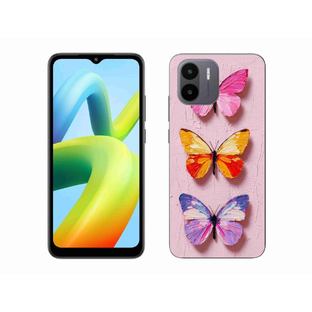 Gelový kryt mmCase na Xiaomi Redmi A1 4G - motýlí trojice