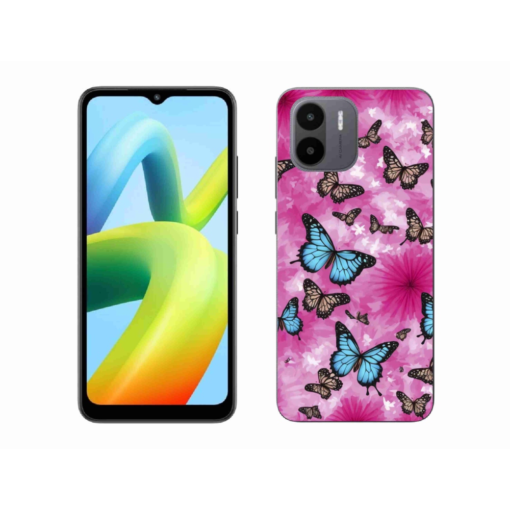 Gelový kryt mmCase na Xiaomi Redmi A1 4G - motýlí zahrada