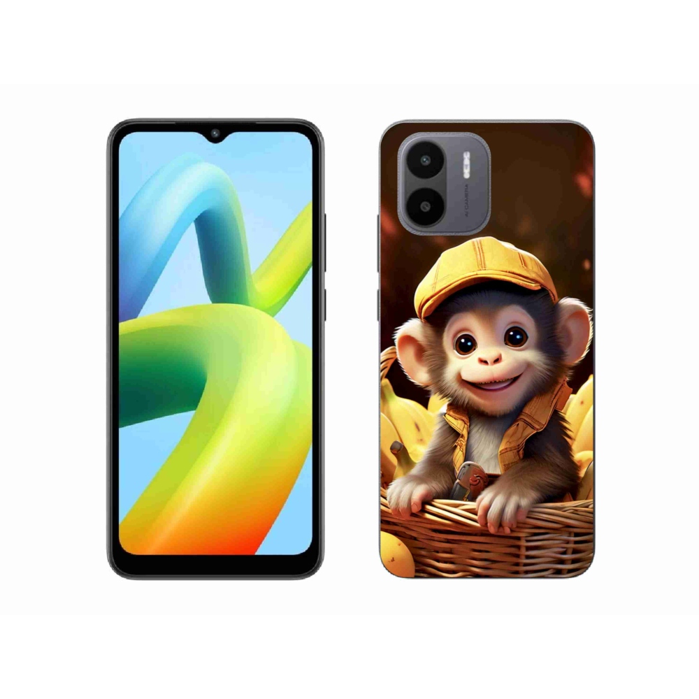 Gelový kryt mmCase na Xiaomi Redmi A1 4G - opice v košíku