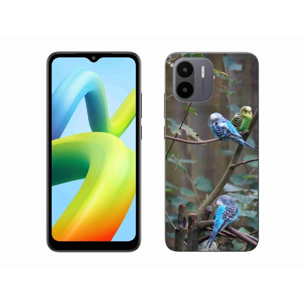 Gelový kryt mmCase na Xiaomi Redmi A1 4G - papoušci na větvi