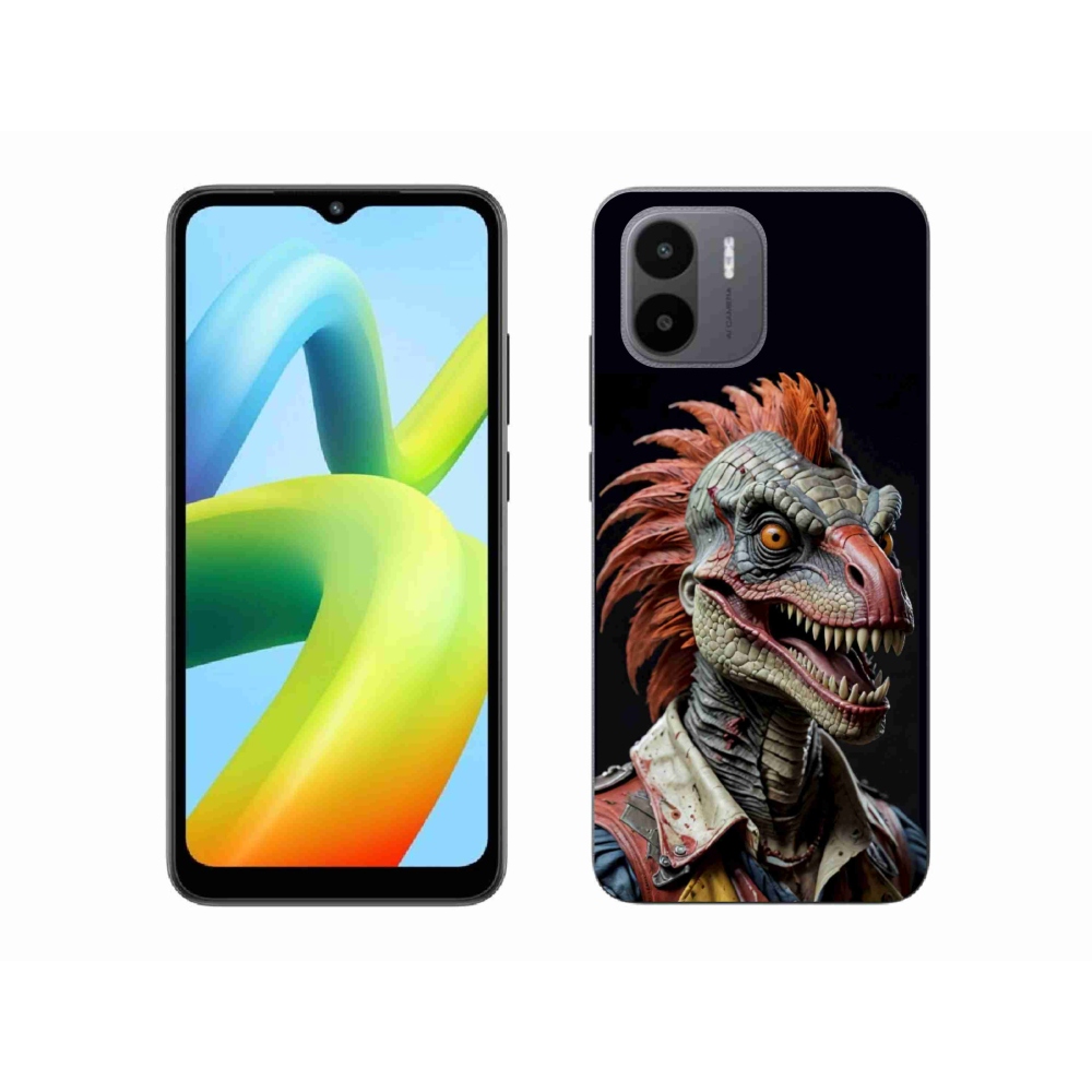 Gelový kryt mmCase na Xiaomi Redmi A1 4G - punk dinosaurus