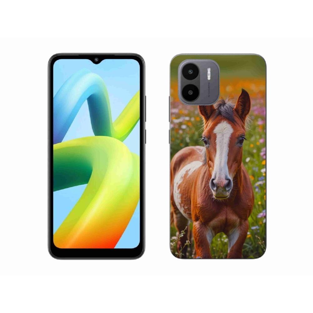 Gelový kryt mmCase na Xiaomi Redmi A1 4G - roztomilé hříbě