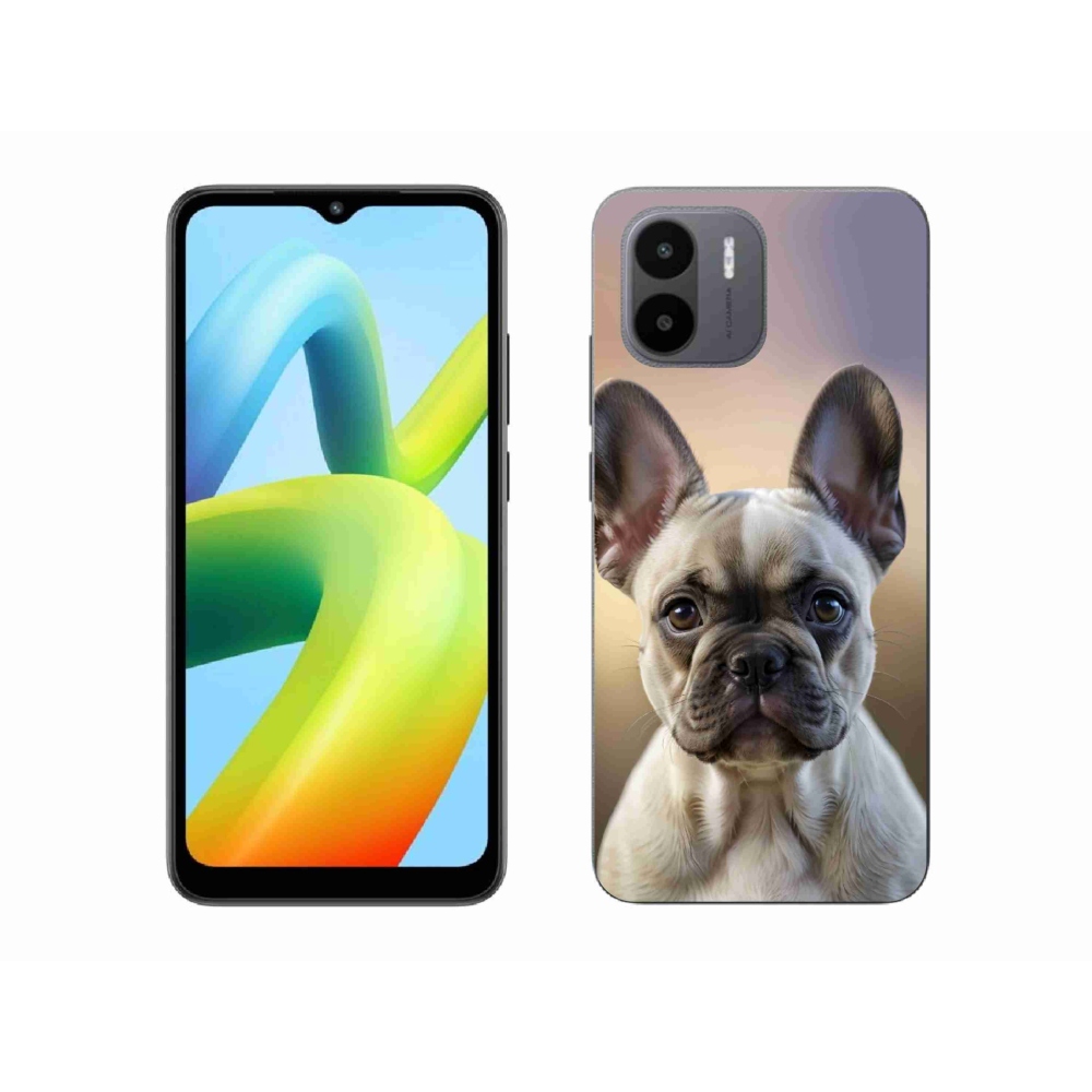Gelový kryt mmCase na Xiaomi Redmi A1 4G - roztomilý francouzský buldoček