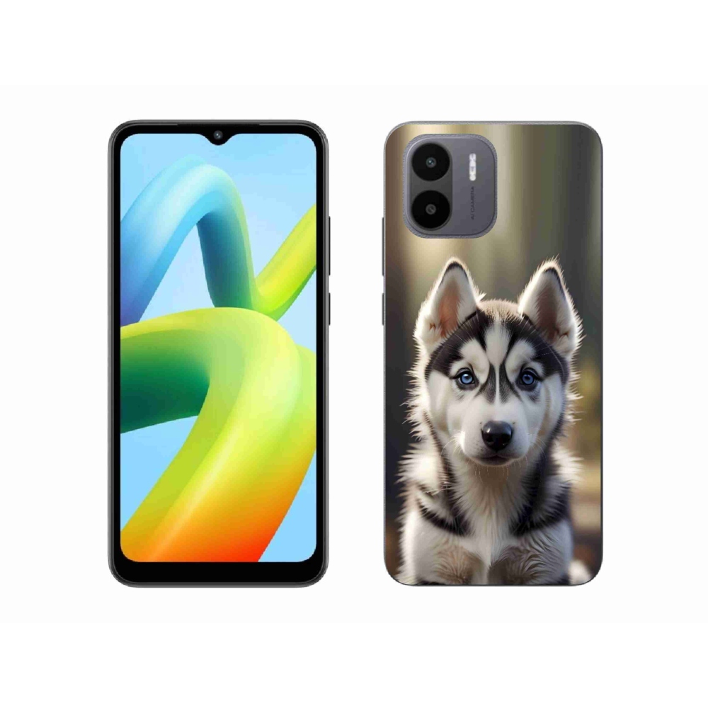 Gelový kryt mmCase na Xiaomi Redmi A1 4G - roztomilý sibiřský husky