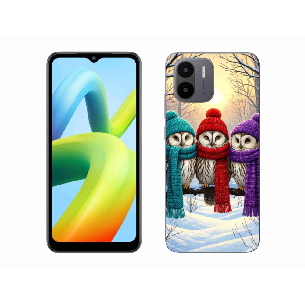 Gelový kryt mmCase na Xiaomi Redmi A1 4G - soví přátelé