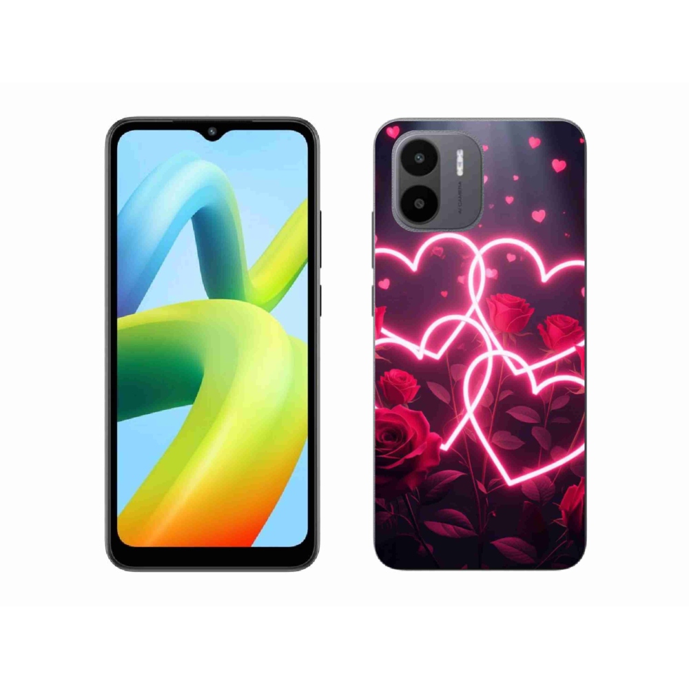 Gelový kryt mmCase na Xiaomi Redmi A1 4G - srdce lásky