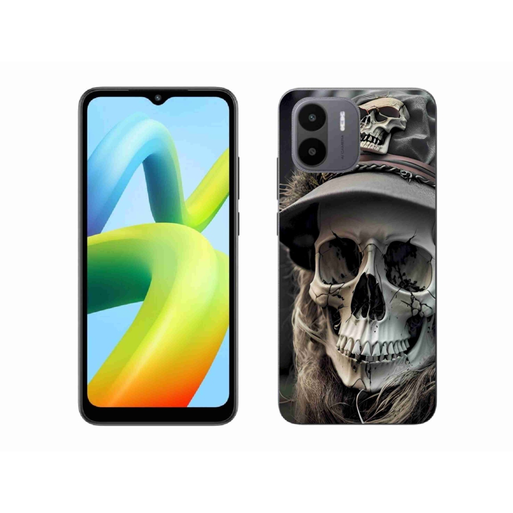 Gelový kryt mmCase na Xiaomi Redmi A1 4G - temná lebka