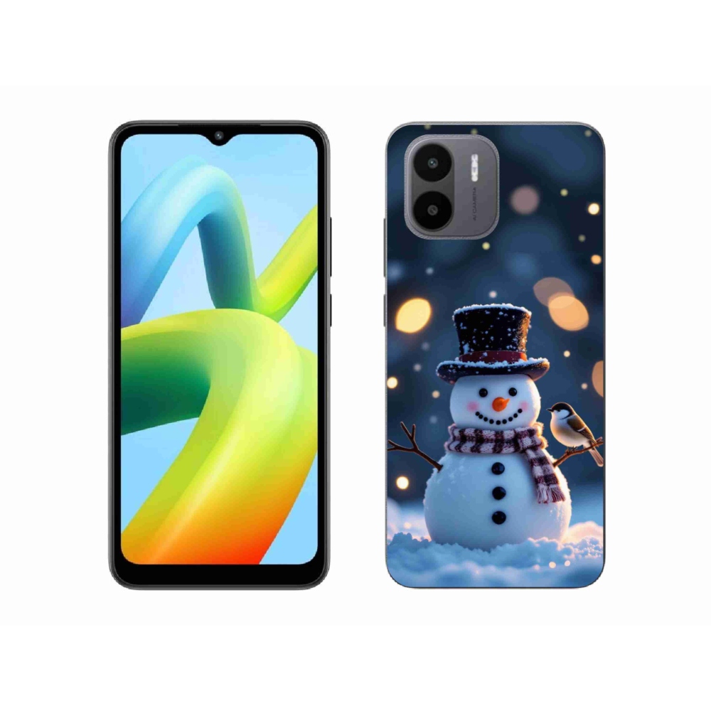 Gelový kryt mmCase na Xiaomi Redmi A1 4G - vánoční sněhulák