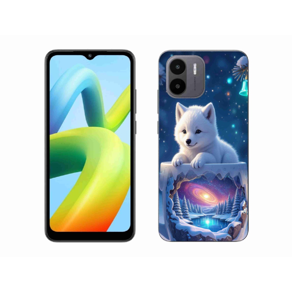 Gelový kryt mmCase na Xiaomi Redmi A1 4G - vánoční štěně