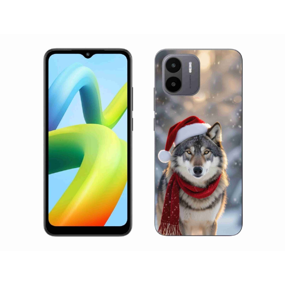 Gelový kryt mmCase na Xiaomi Redmi A1 4G - vánoční vlk