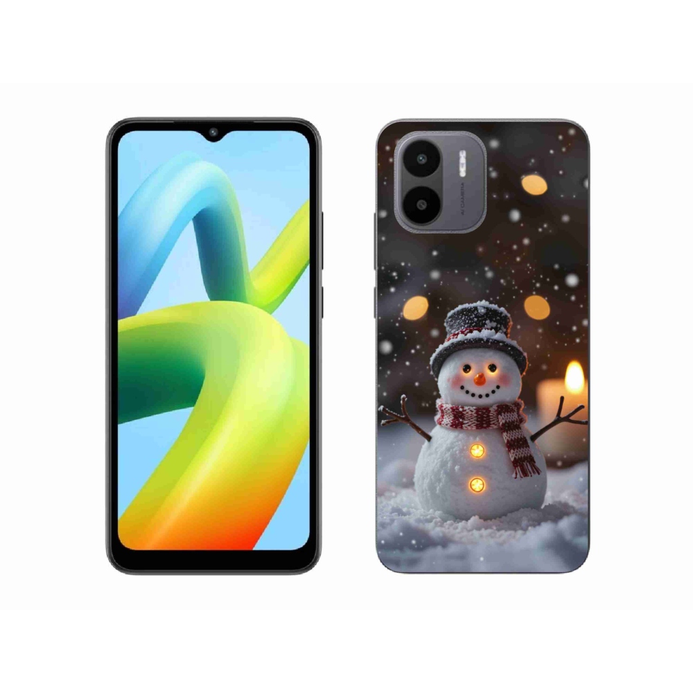 Gelový kryt mmCase na Xiaomi Redmi A1 4G - veselý sněhulák