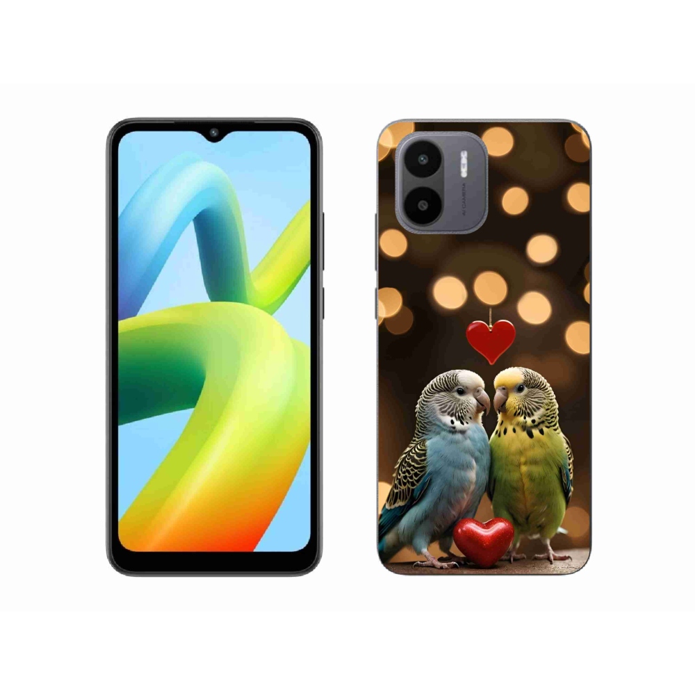 Gelový kryt mmCase na Xiaomi Redmi A1 4G - zamilovaní papoušci
