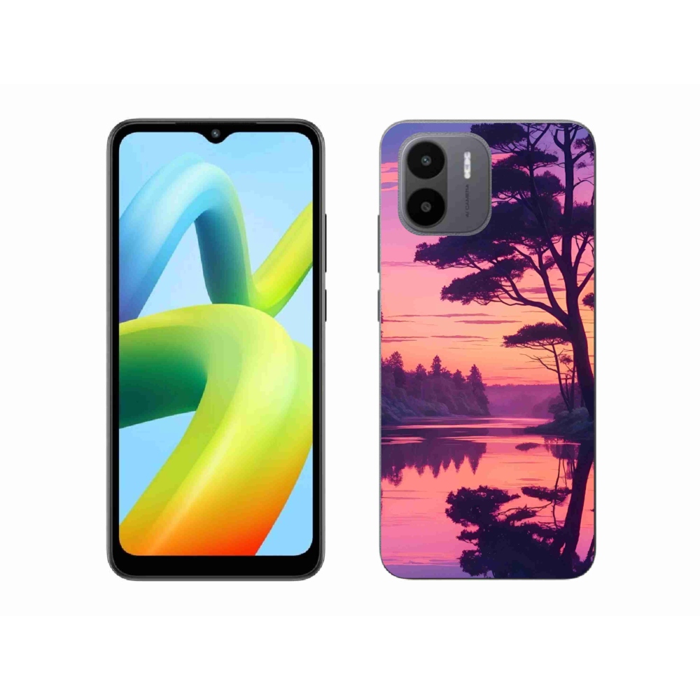 Gelový kryt mmCase na Xiaomi Redmi A1 4G - západ slunce nad jezerem