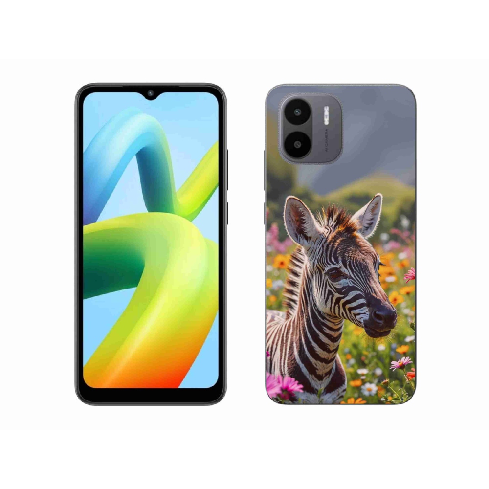 Gelový kryt mmCase na Xiaomi Redmi A1 4G - zebra na louce