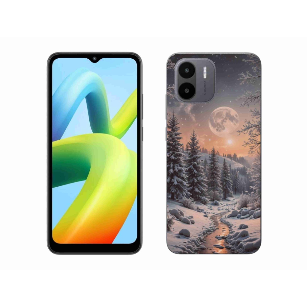 Gelový kryt mmCase na Xiaomi Redmi A1 4G - zimní krajina 2