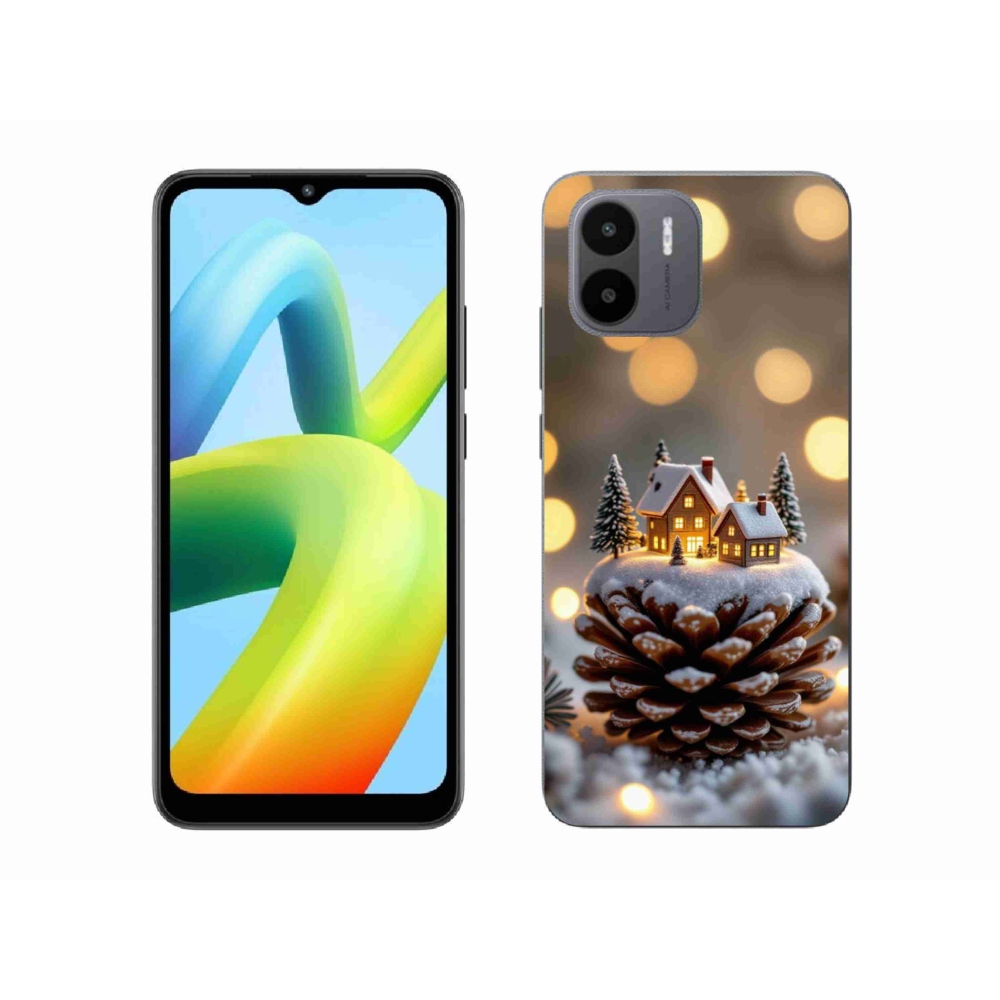 Gelový kryt mmCase na Xiaomi Redmi A1 4G - zimní vesnička