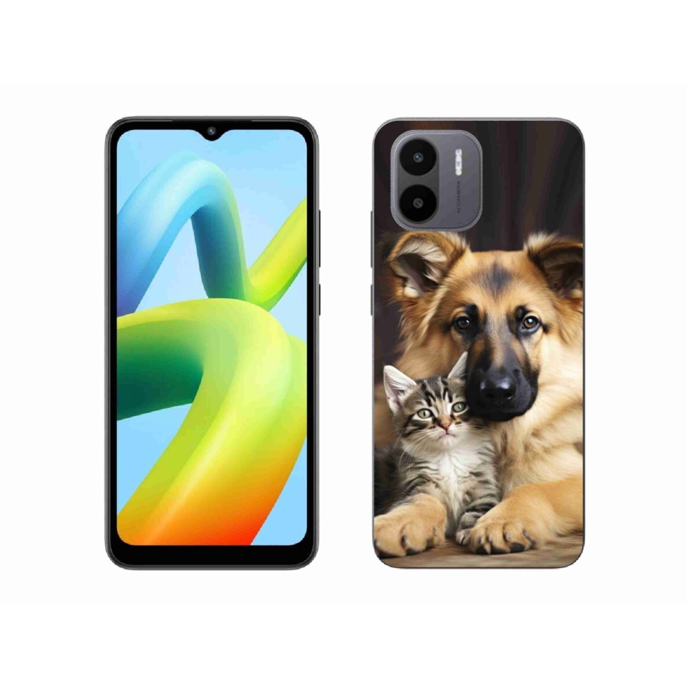 Gelový kryt mmCase na Xiaomi Redmi A1 4G - zvířecí přátelství