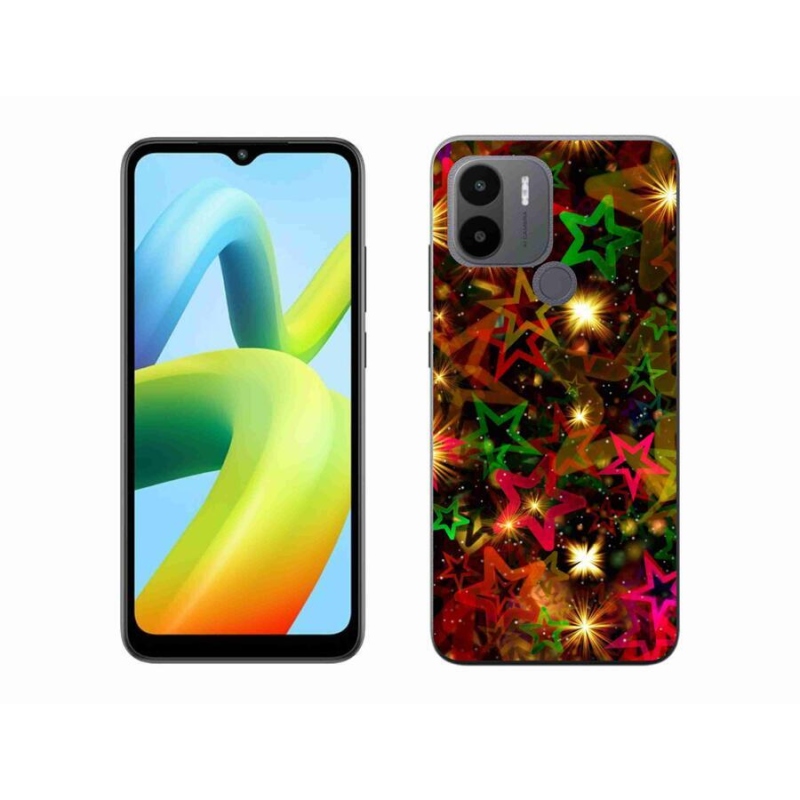 Gelový kryt mmCase na Xiaomi Redmi A1+/A2+ - barevné hvězdičky