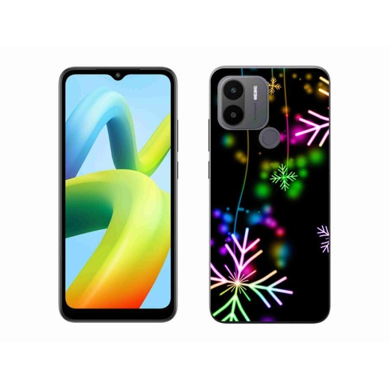 Gelový kryt mmCase na Xiaomi Redmi A1+/A2+ - barevné vločky