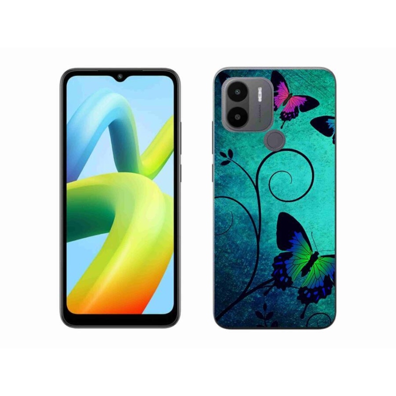 Gelový kryt mmCase na Xiaomi Redmi A1+/A2+ - barevní motýli